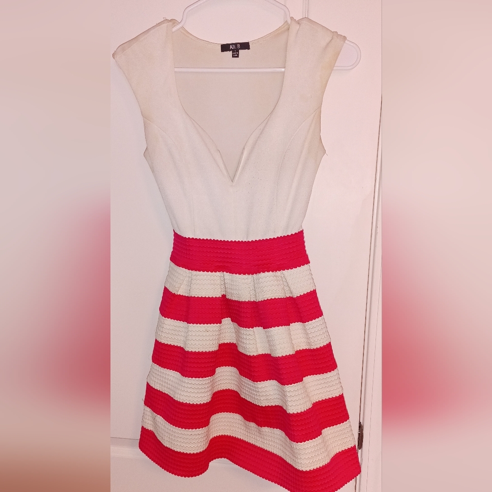 Cutesy Pink And White Dress